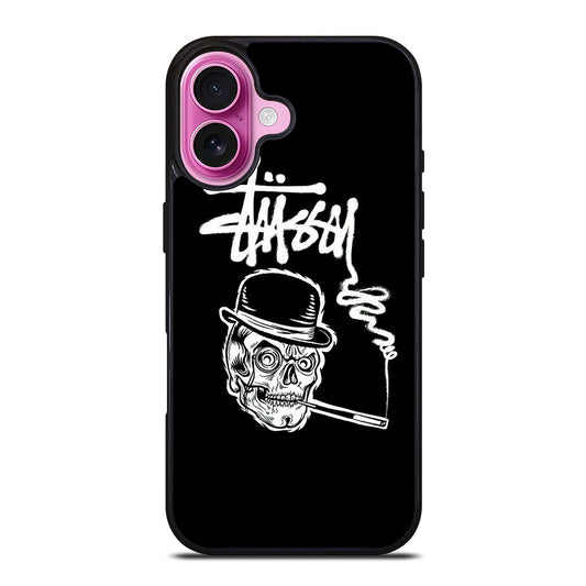 STUSSY SKULL LOGO iPhone 16 Plus Case Cover