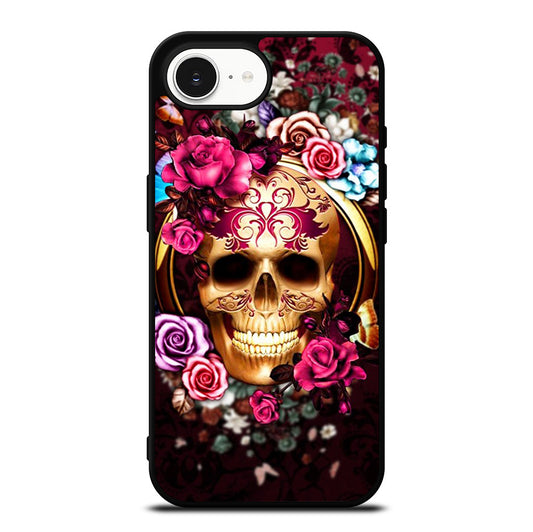 SUGAR SKULL FLORAL iPhone 16e Case Cover