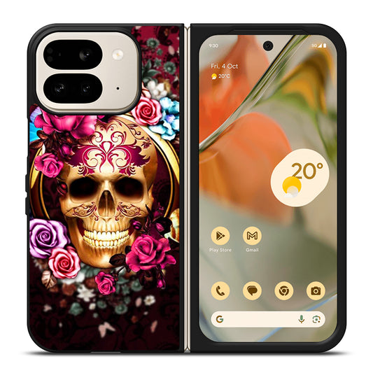 SUGAR SKULL FLORAL Google Pixel 9 Pro Fold Case Cover