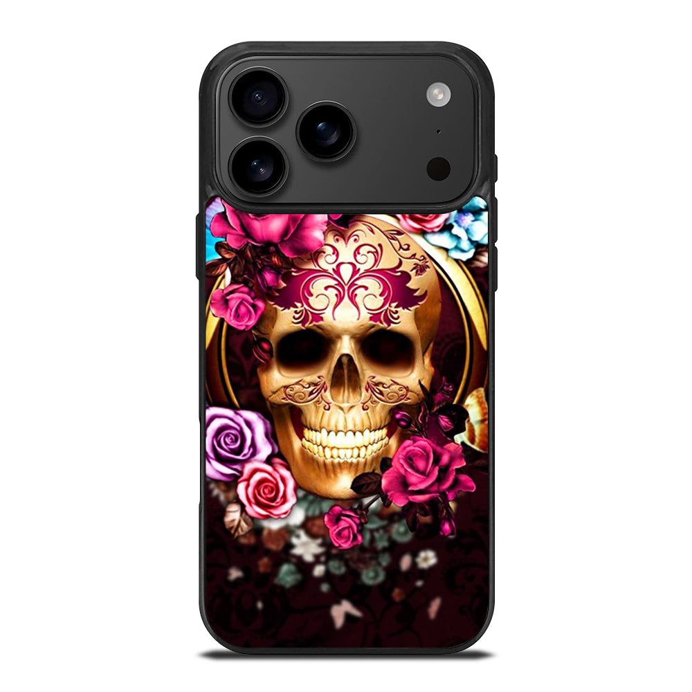 SUGAR SKULL FLORAL iPhone 17 Pro Max Case Cover