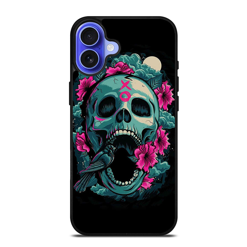 SUGAR SKULL FLOWER iPhone 16 Case Cover