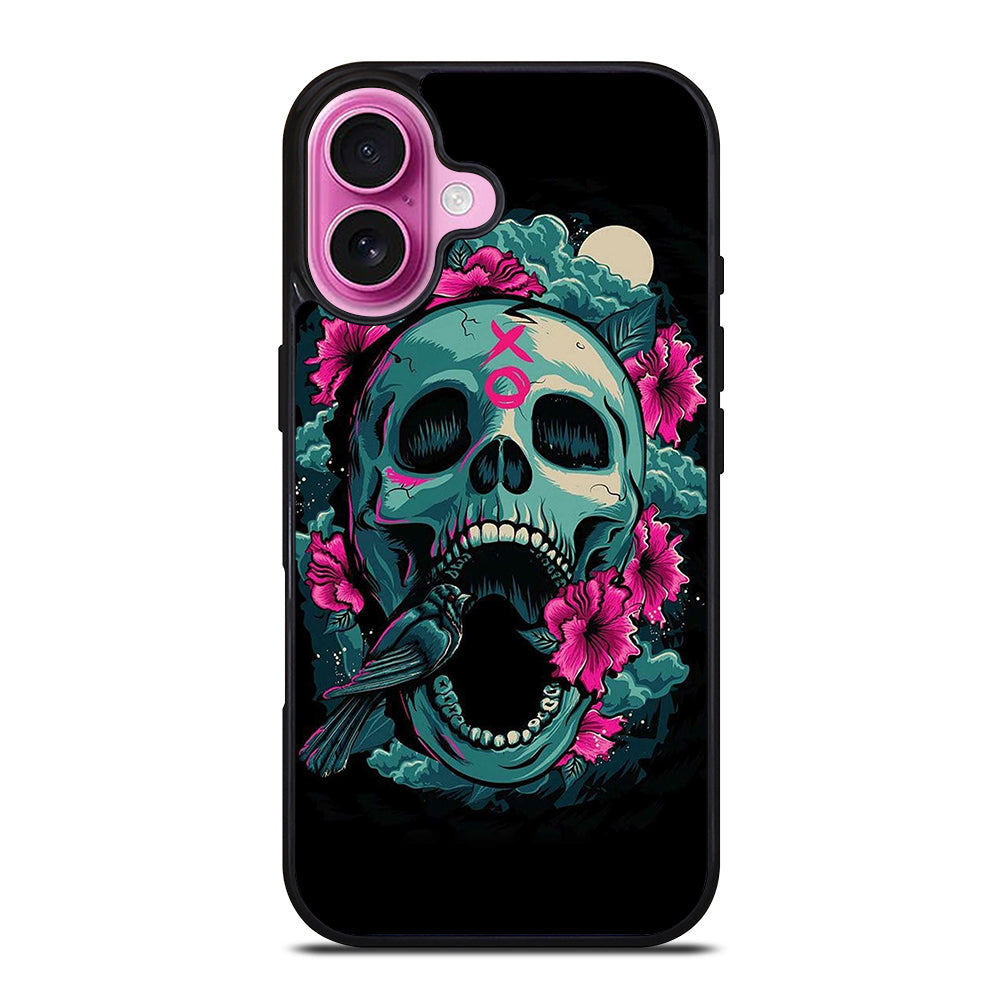 SUGAR SKULL FLOWER iPhone 16 Plus Case Cover