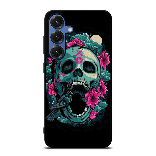 SUGAR SKULL FLOWER Samsung Galaxy S25 Case Cover