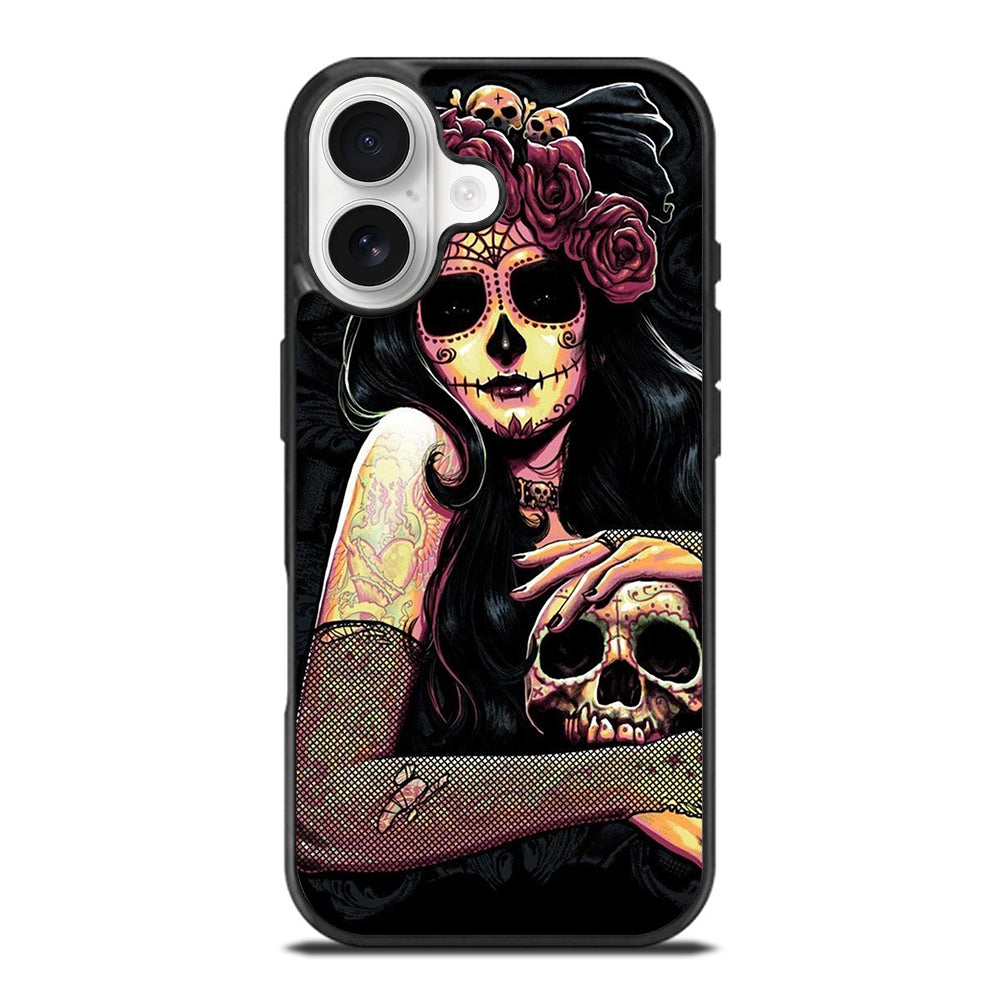 SUGAR SKULL GIRL iPhone 17 Case Cover