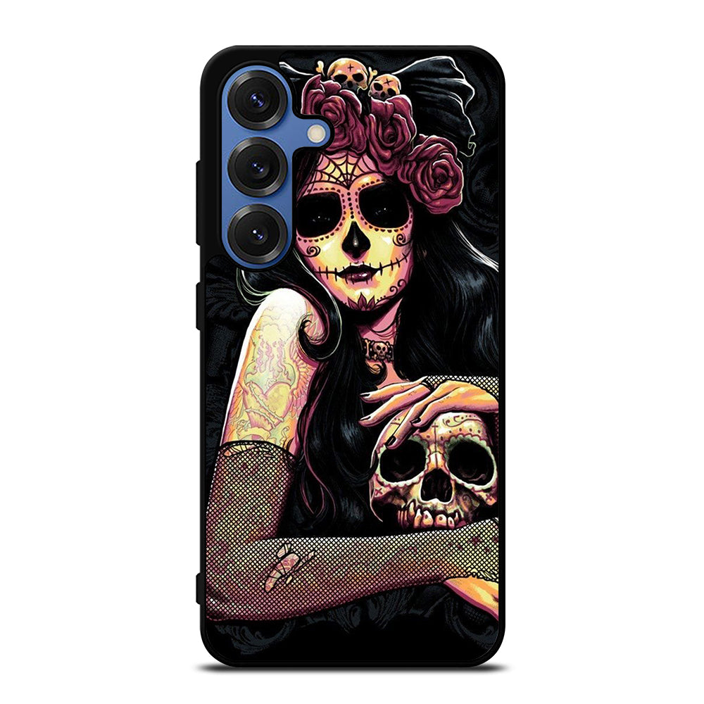 SUGAR SKULL GIRL Samsung Galaxy S25 Case Cover