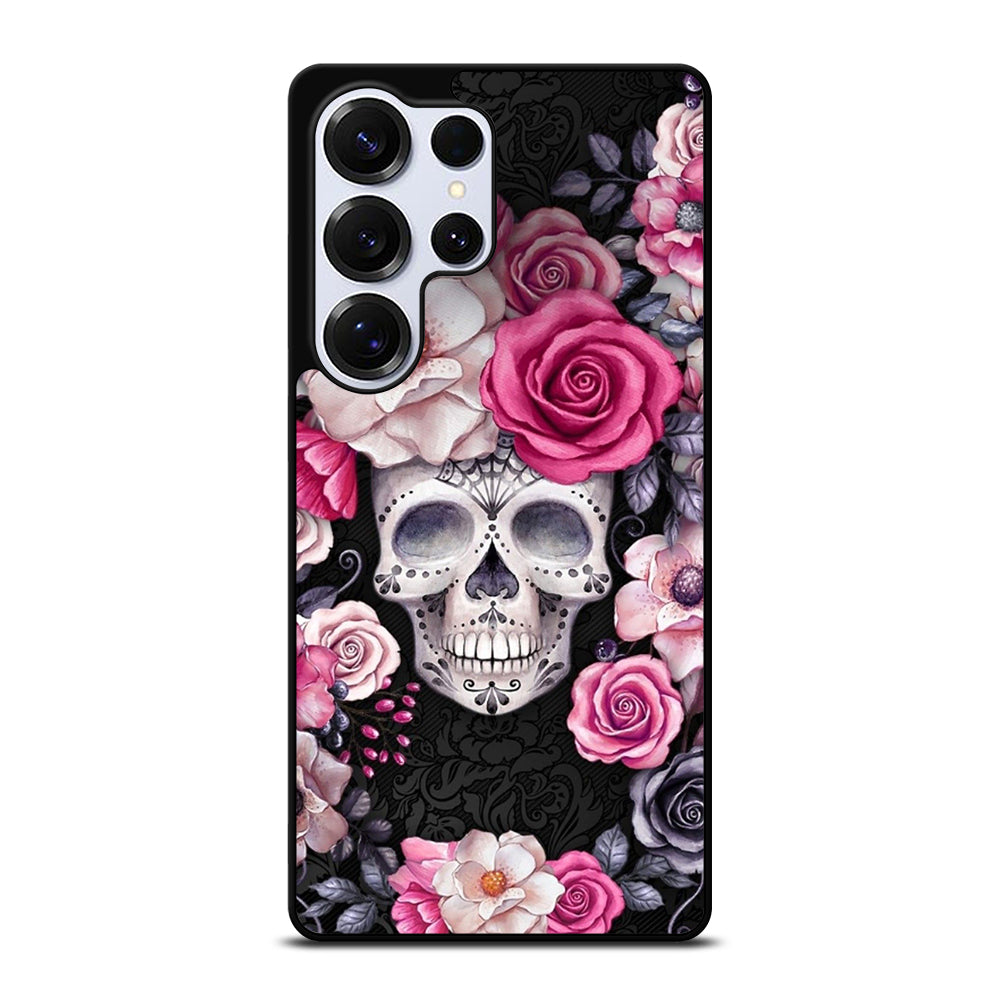 SUGAR SKULL ROSE Samsung Galaxy S25 Ultra Case Cover