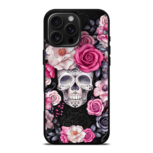 SUGAR SKULL ROSE iPhone 16 Pro Max Case Cover