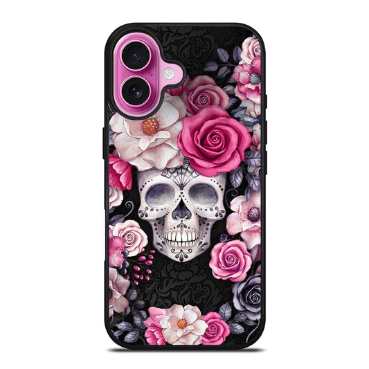 SUGAR SKULL ROSE iPhone 16 Plus Case Cover