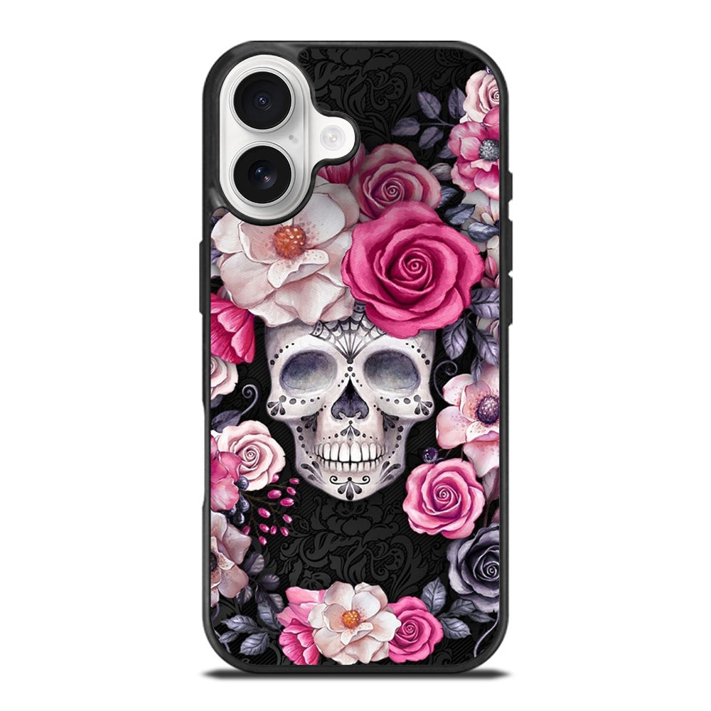 SUGAR SKULL ROSE iPhone 17 Case Cover