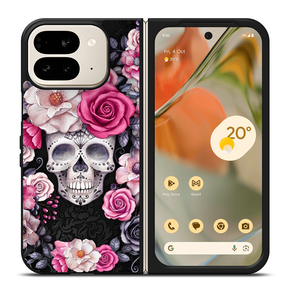 SUGAR SKULL ROSE Google Pixel 9 Pro Fold Case Cover