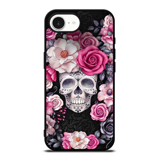 SUGAR SKULL ROSE iPhone 16e Case Cover