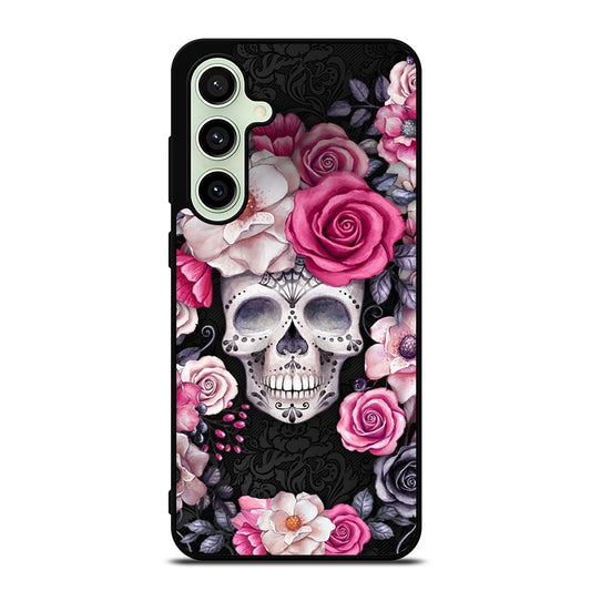 SUGAR SKULL ROSE Samsung Galaxy S24 FE Case Cover