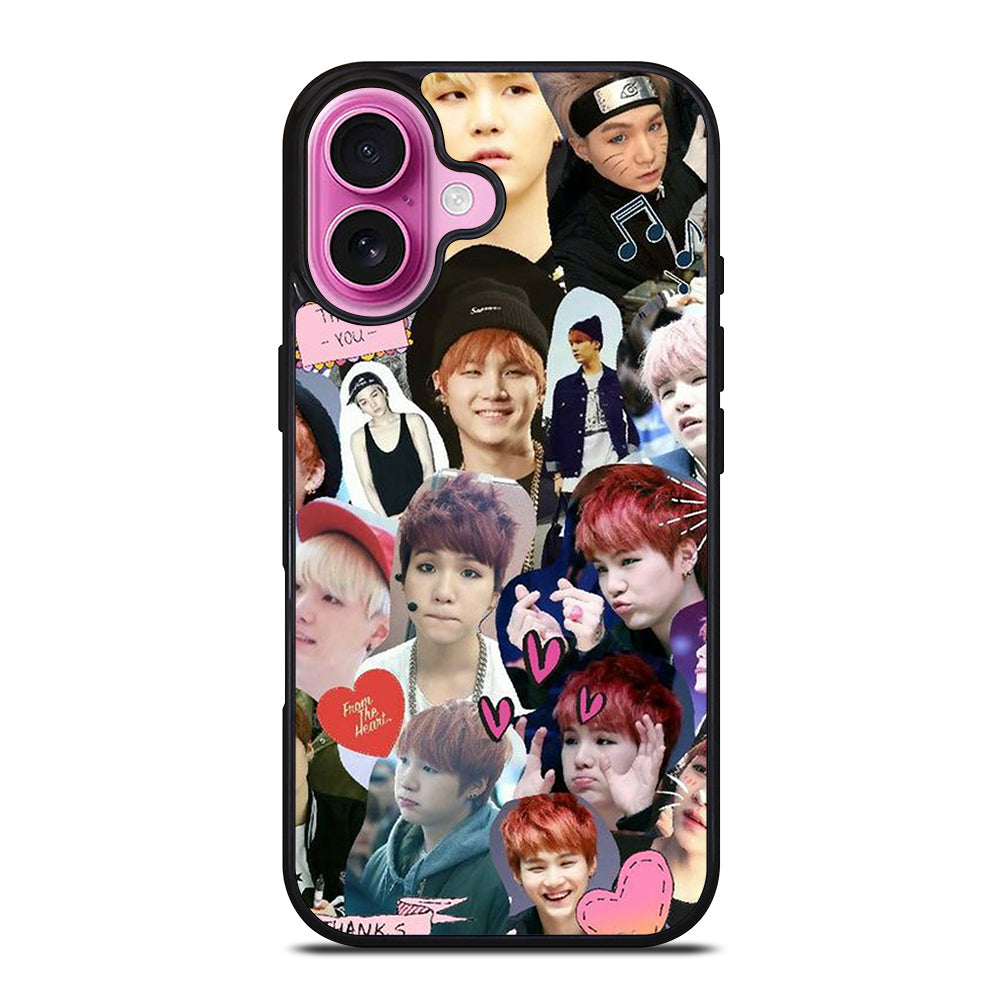 SUGA BTS COLLAGE iPhone 16 Plus Case Cover