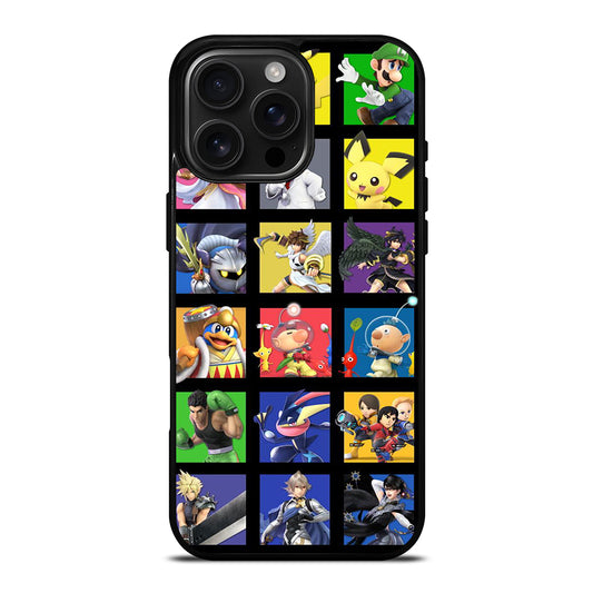SUPER SMASH BROS VIDEO GAME iPhone 16 Pro Max Case Cover