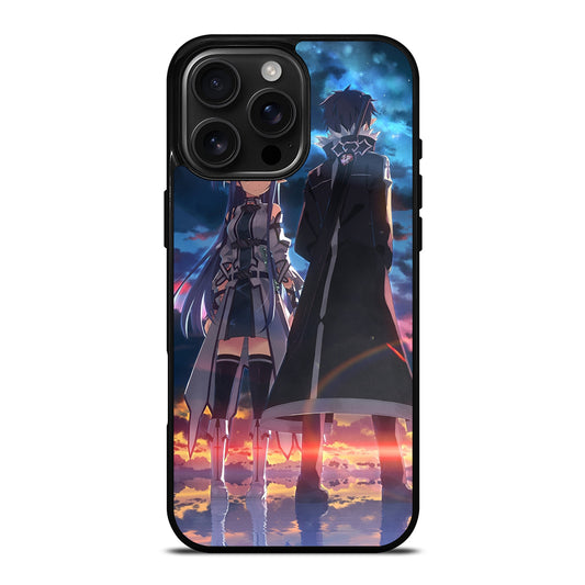SWORD ART ONLINE ANIME KIRITO AND ASUNA iPhone 16 Pro Max Case Cover