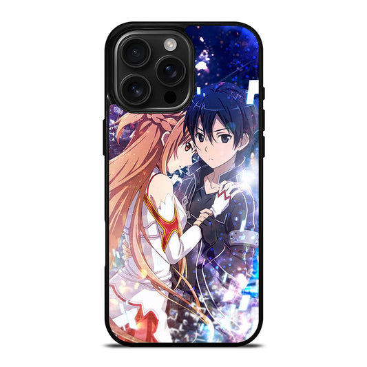 SWORD ART ONLINE ANIME KIRITO AND ASUNA 2 iPhone 16 Pro Max Case Cover