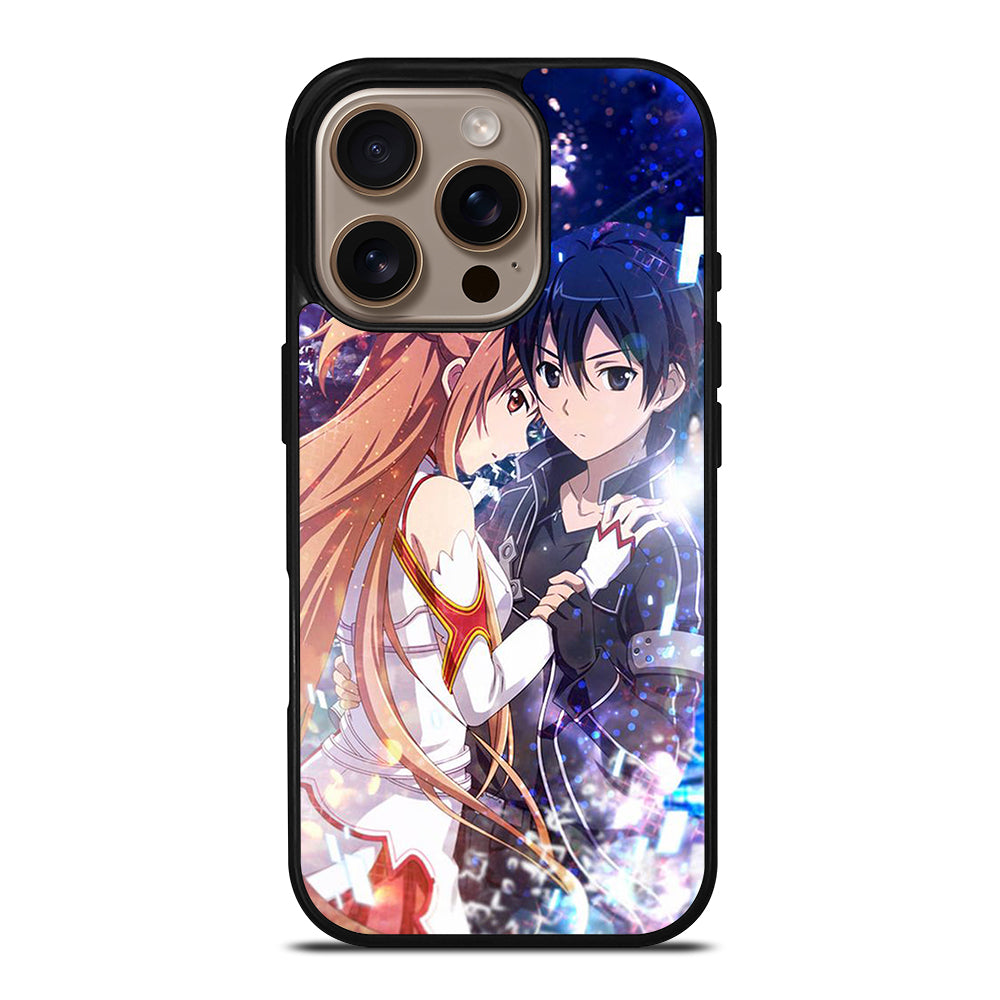 SWORD ART ONLINE ANIME KIRITO AND ASUNA 2 iPhone 16 Pro Case Cover