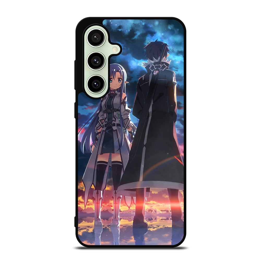 SWORD ART ONLINE ANIME KIRITO AND ASUNA Samsung Galaxy S24 FE Case Cover