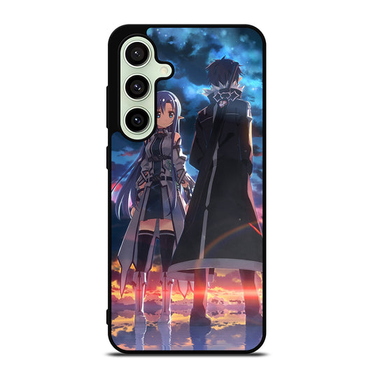 SWORD ART ONLINE ANIME KIRITO AND ASUNA Samsung Galaxy S24 FE Case Cover