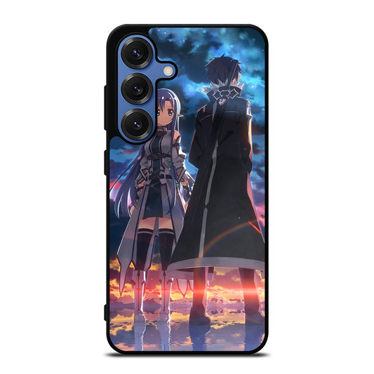SWORD ART ONLINE ANIME KIRITO AND ASUNA Samsung Galaxy S25 Case Cover