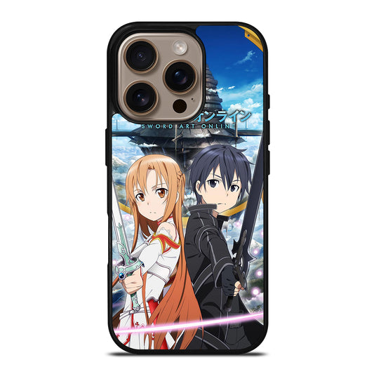 SWORD ART ONLINE KIRITO AND ASUNA ANIME iPhone 16 Pro Case Cover