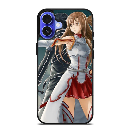 SWORD ART ONLINE KIRITO AND ASUNA ANIME 2 iPhone 16 Case Cover