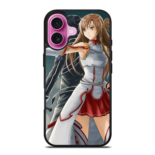 SWORD ART ONLINE KIRITO AND ASUNA ANIME 2 iPhone 16 Plus Case Cover