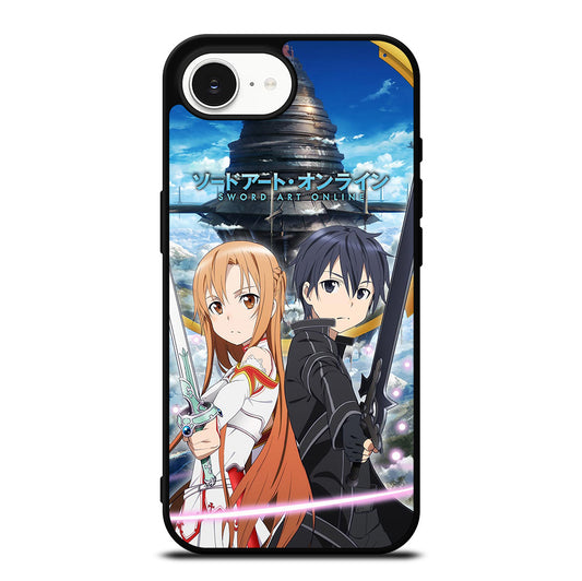 SWORD ART ONLINE KIRITO AND ASUNA ANIME iPhone 16e Case Cover