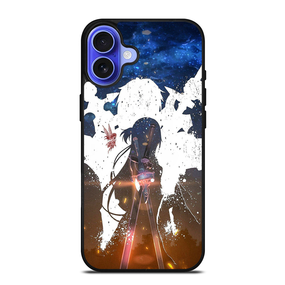 SWORD ART ONLINE KIRITO AND ASUNA ART iPhone 16 Case Cover