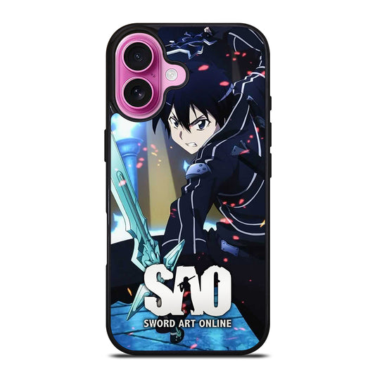 SWORD ART ONLINE KIRITO ANIME 2 iPhone 16 Plus Case Cover