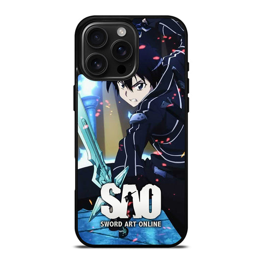 SWORD ART ONLINE KIRITO ANIME 2 iPhone 16 Pro Max Case Cover