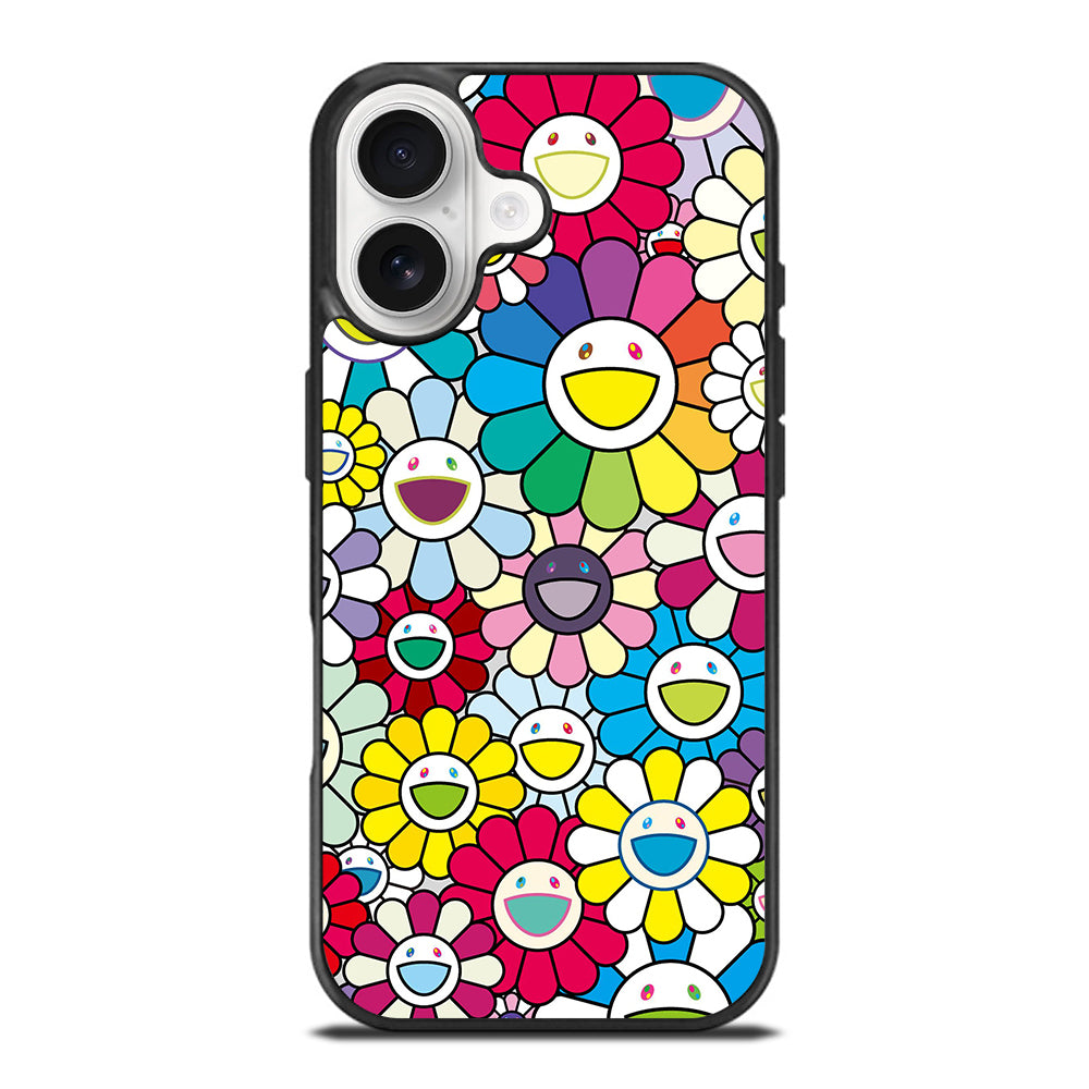 TAKASHI MURAKAMI FLOWERS COLORFUL iPhone 17 Case Cover