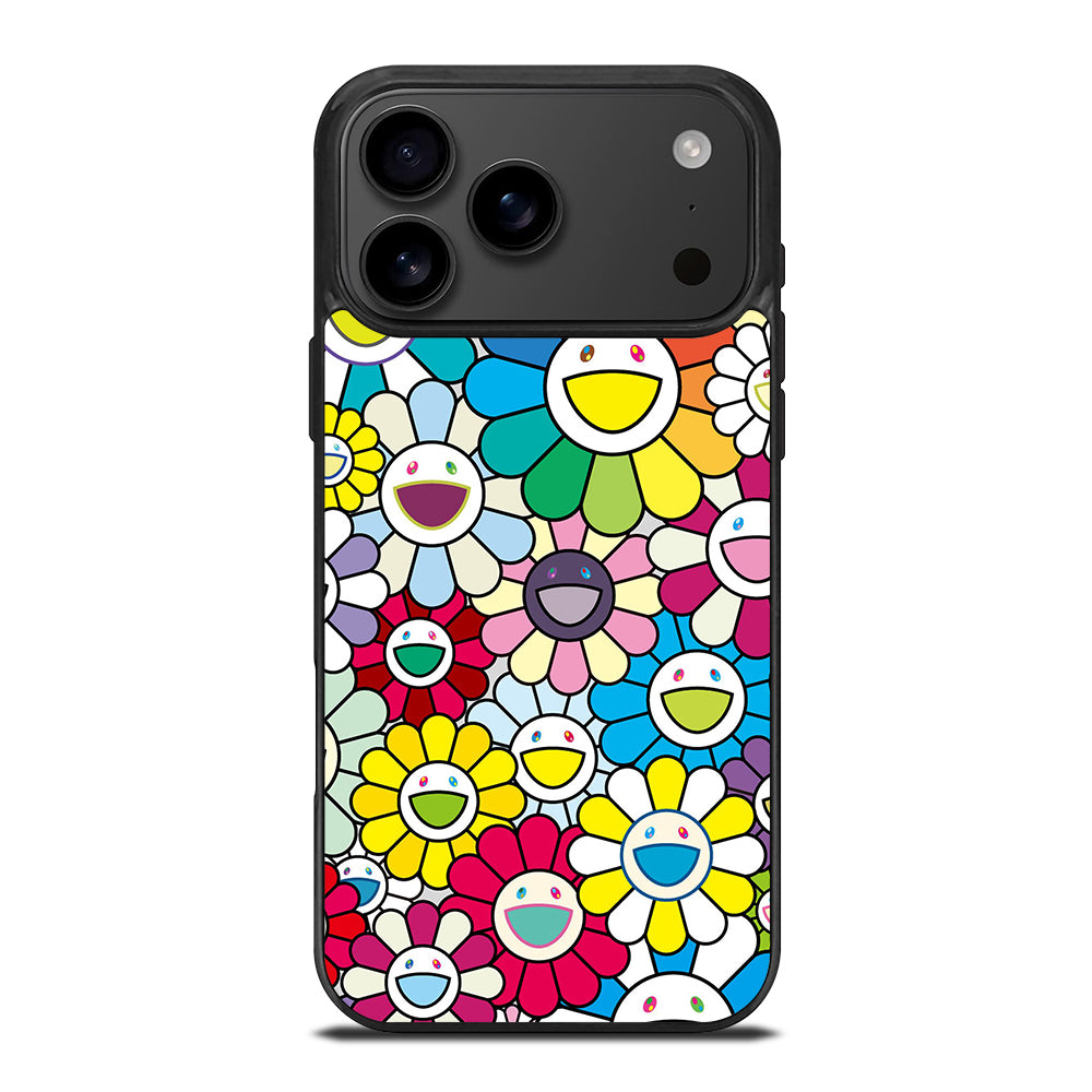 TAKASHI MURAKAMI FLOWERS COLORFUL iPhone 17 Pro Max Case Cover