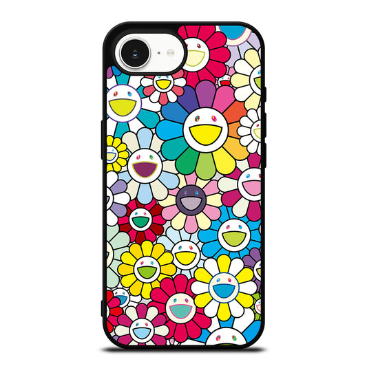 TAKASHI MURAKAMI FLOWERS COLORFUL iPhone 16e Case Cover