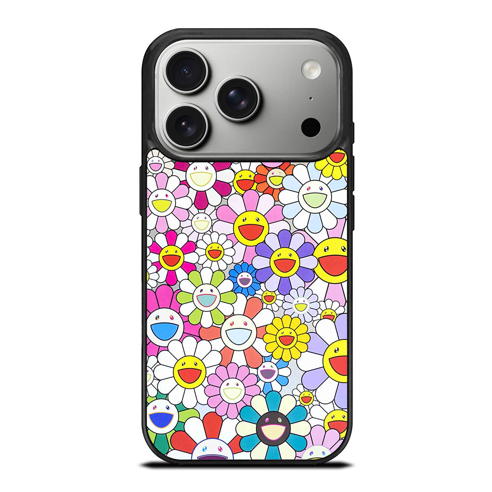 TAKASHI MURAKAMI FLOWERS PATTERN iPhone 17 Pro Case Cover