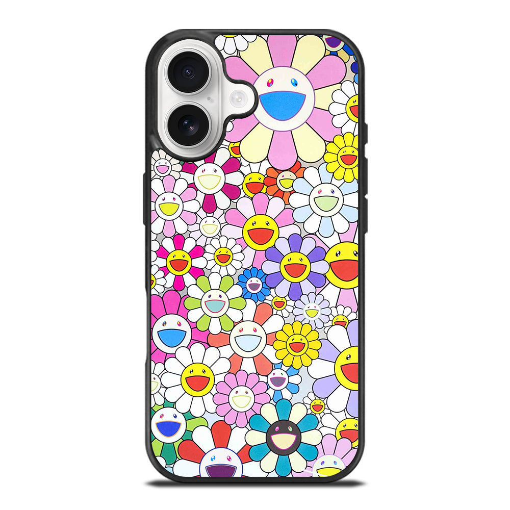 TAKASHI MURAKAMI FLOWERS PATTERN iPhone 17 Case Cover