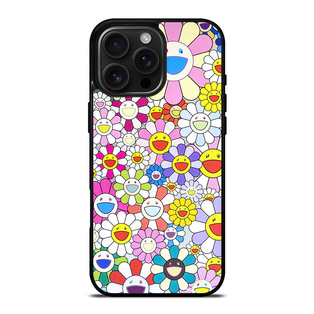 TAKASHI MURAKAMI FLOWERS PATTERN iPhone 16 Pro Max Case Cover