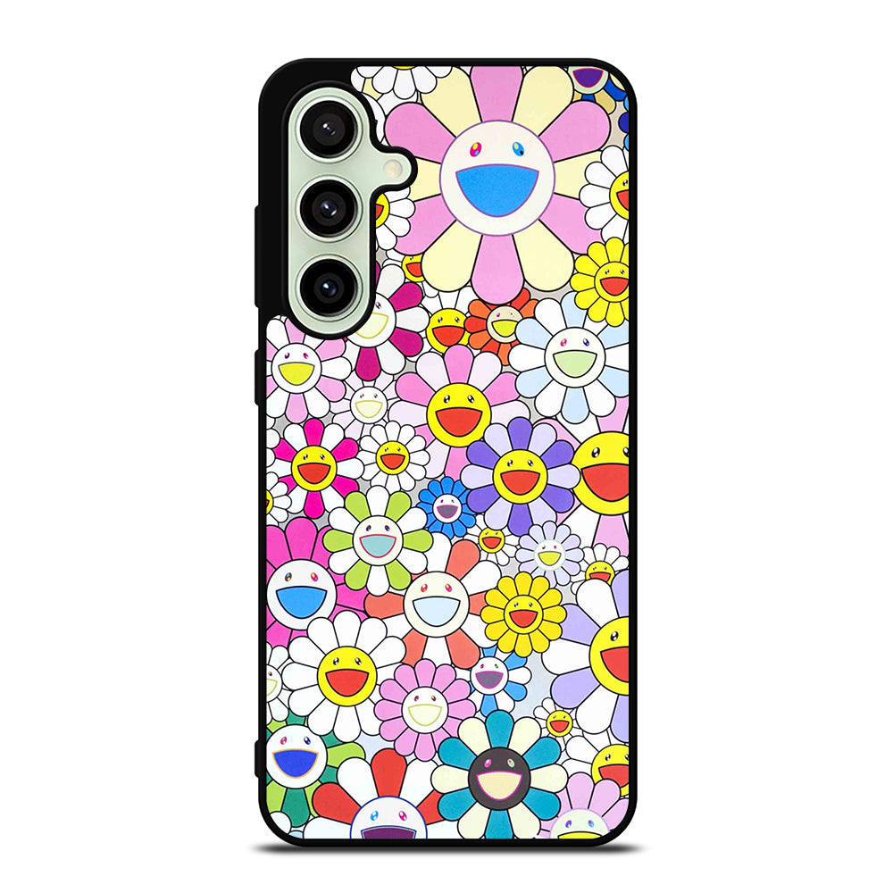 TAKASHI MURAKAMI FLOWERS PATTERN Samsung Galaxy S24 FE Case Cover