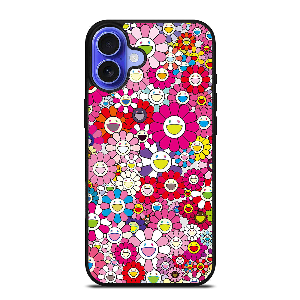 TAKASHI MURAKAMI FLOWERS PINK iPhone 16 Case Cover