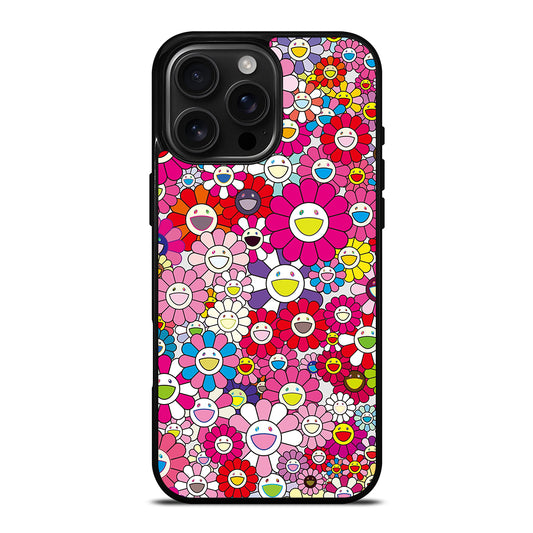 TAKASHI MURAKAMI FLOWERS PINK iPhone 16 Pro Max Case Cover