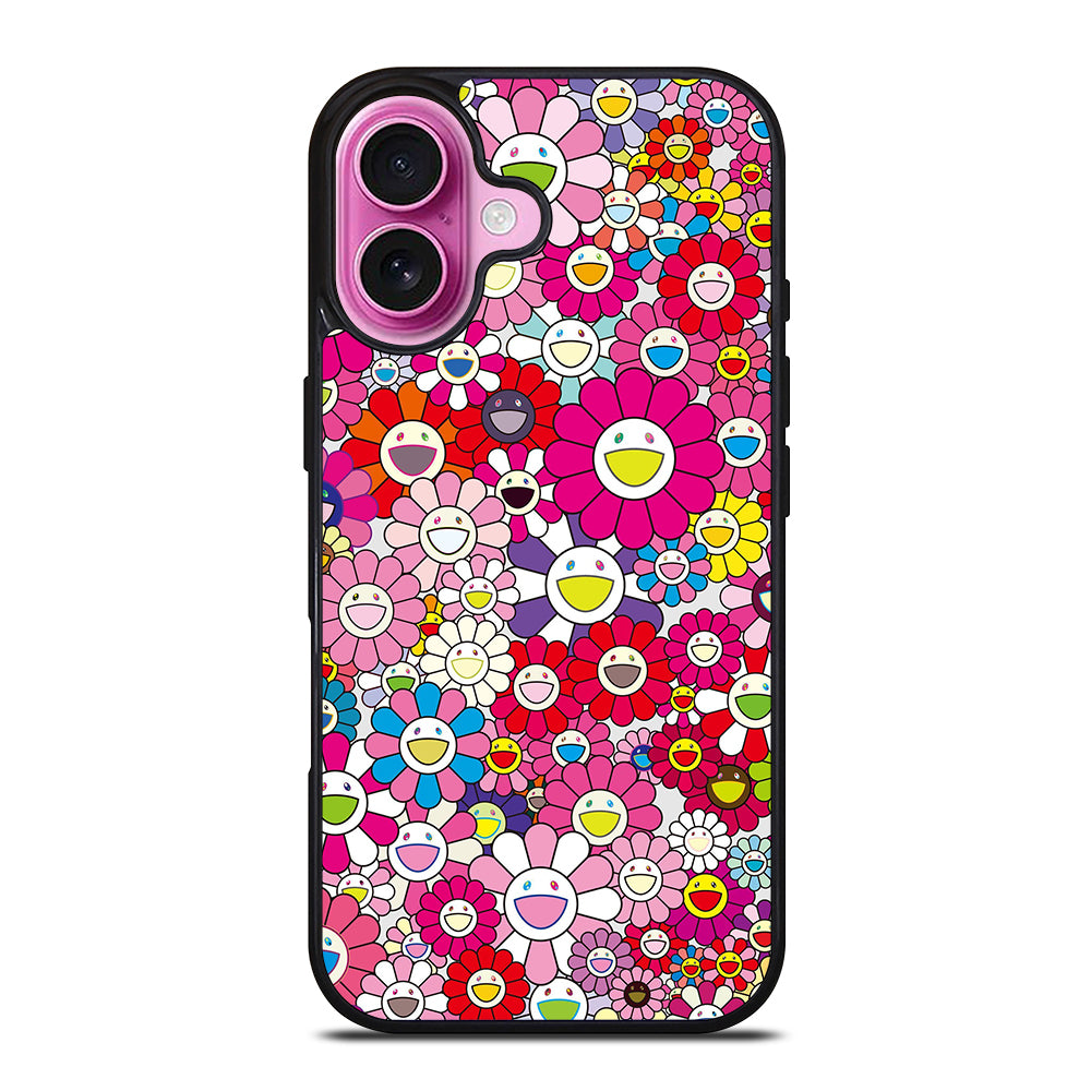 TAKASHI MURAKAMI FLOWERS PINK iPhone 16 Plus Case Cover
