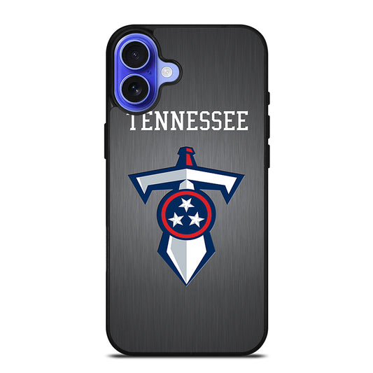 TENNESSEE TITANS METAL LOGO iPhone 16 Case Cover