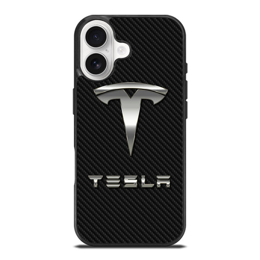 TESLA CARBON LOGO iPhone 17 Case Cover