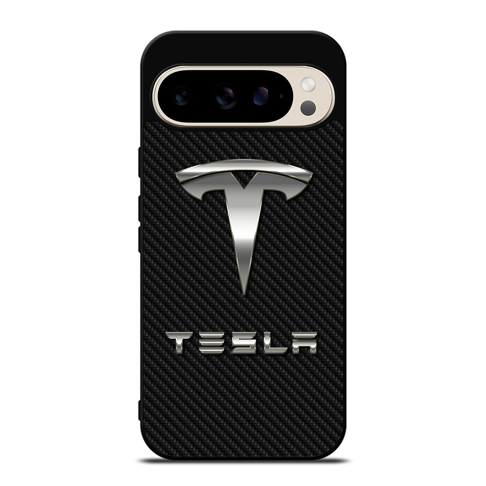 TESLA CARBON LOGO Google Pixel 9 Pro Case Cover