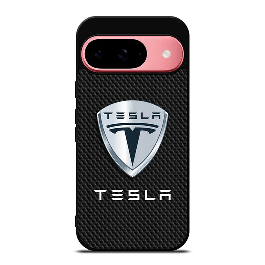 TESLA LOGO CARBON Google Pixel 9 Case Cover