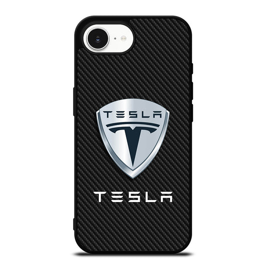 TESLA LOGO CARBON iPhone 16e Case Cover
