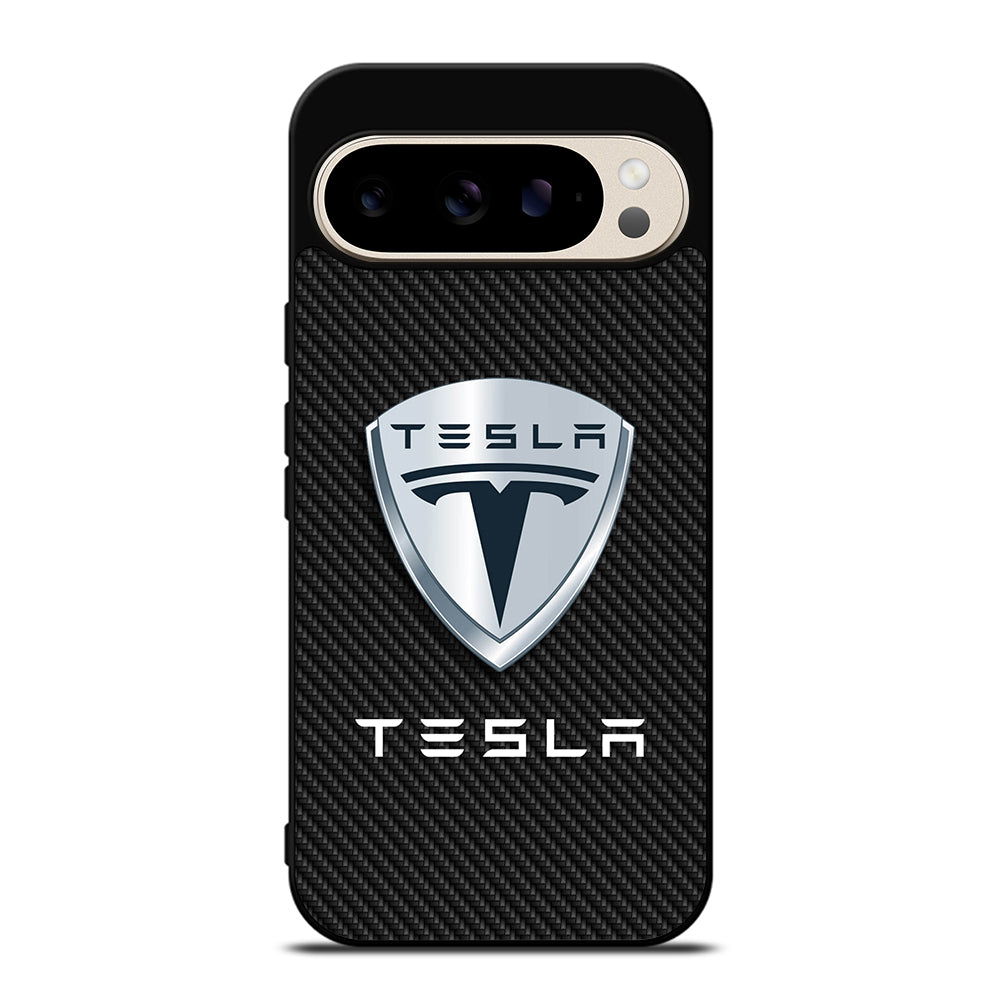 TESLA LOGO CARBON Google Pixel 9 Pro Case Cover