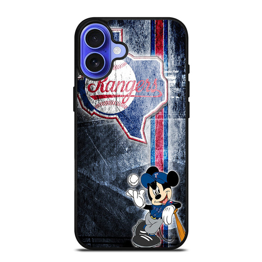 TEXAS RANGERS MICKEY MOUSE iPhone 16 Case Cover