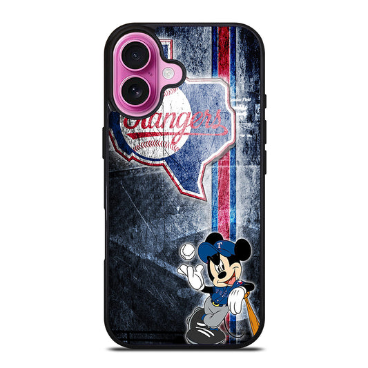 TEXAS RANGERS MICKEY MOUSE iPhone 16 Plus Case Cover