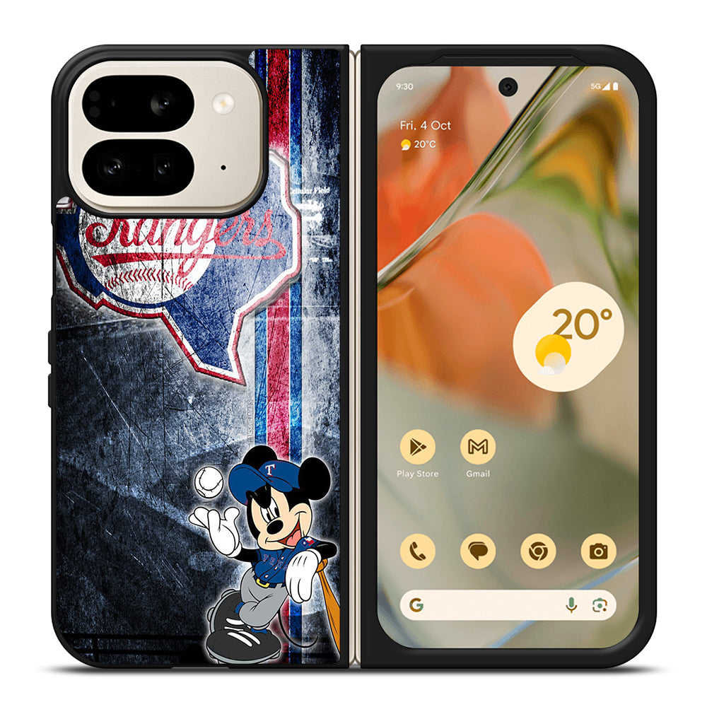 TEXAS RANGERS MICKEY MOUSE Google Pixel 9 Pro Fold Case Cover